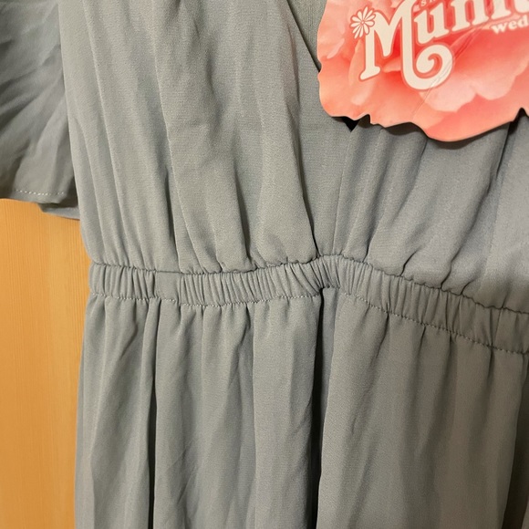 Show me your Mumu Emily Empire Maxi Dress XXS sage - Picture 11 of 15